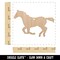 Horse Running Solid Unfinished Craft Wood Holiday Christmas Tree DIY Pre-Drilled Ornament